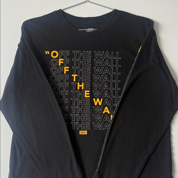 Vans Black Long Sleeve with Yellow Graphic - Picture 3 of 12